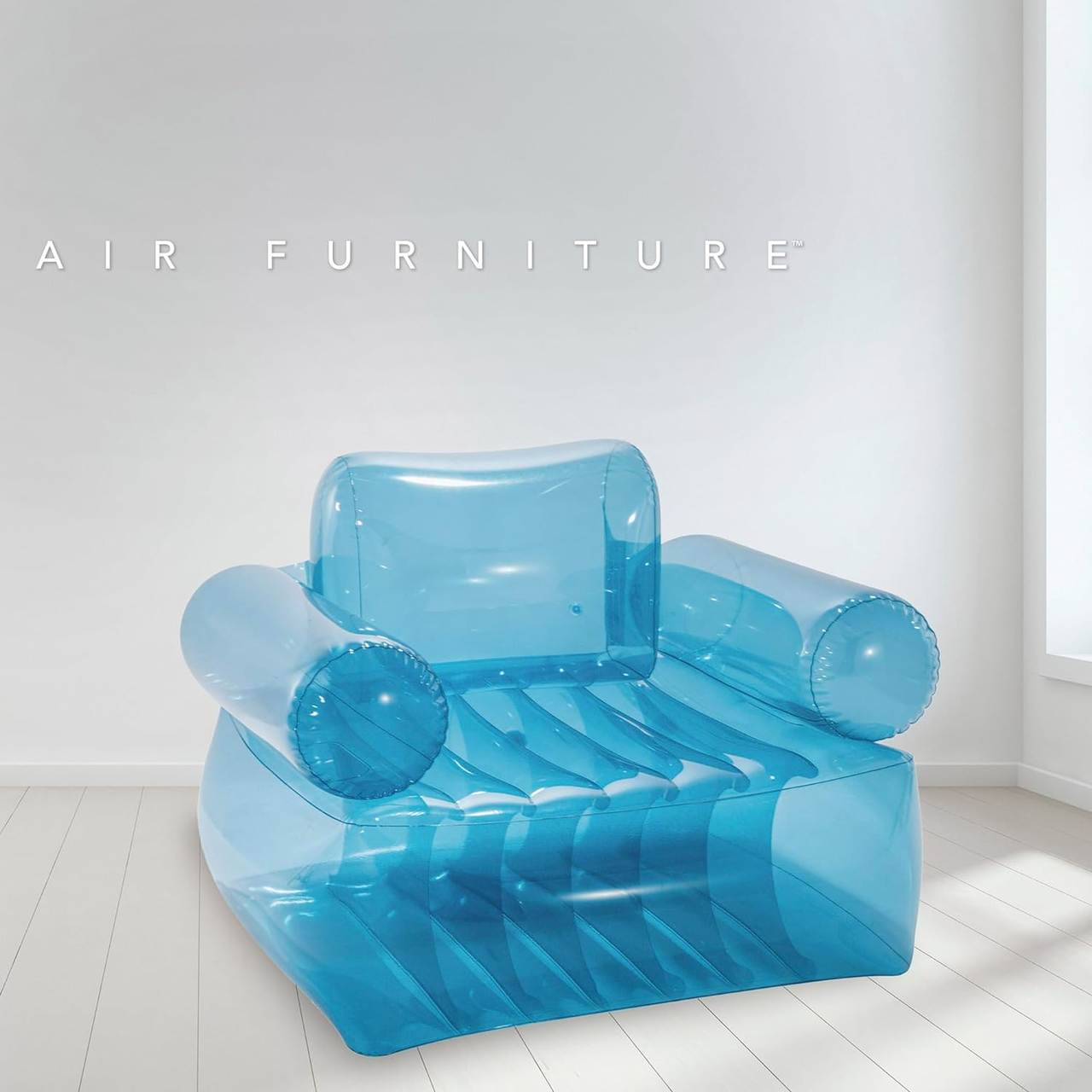 INTEX Blue Armchair Transparent Sofa 43"X42"X31"