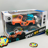 Remote Control Spray Off-Road Jeep With Headlights