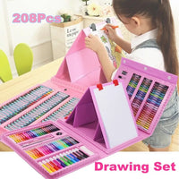 208Pcs Premium Unicorn Kids Super Mega Art Set