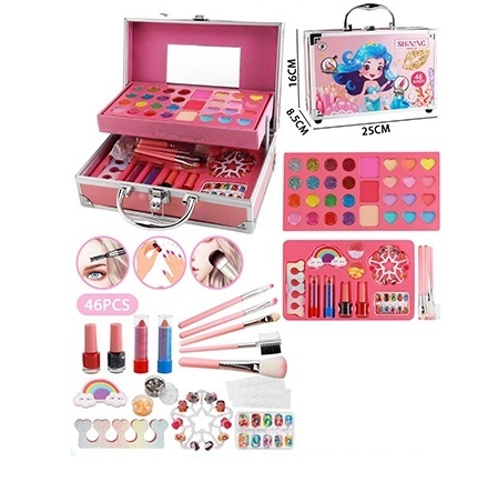 47Pcs Realistic Mermaid Makeup Briefcase