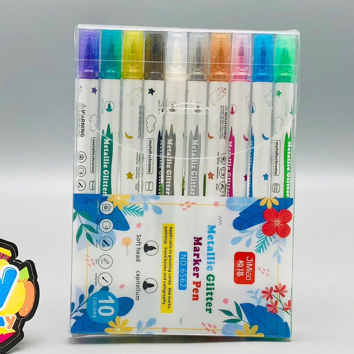 10Pcs Metallic Glitter Marker Pen