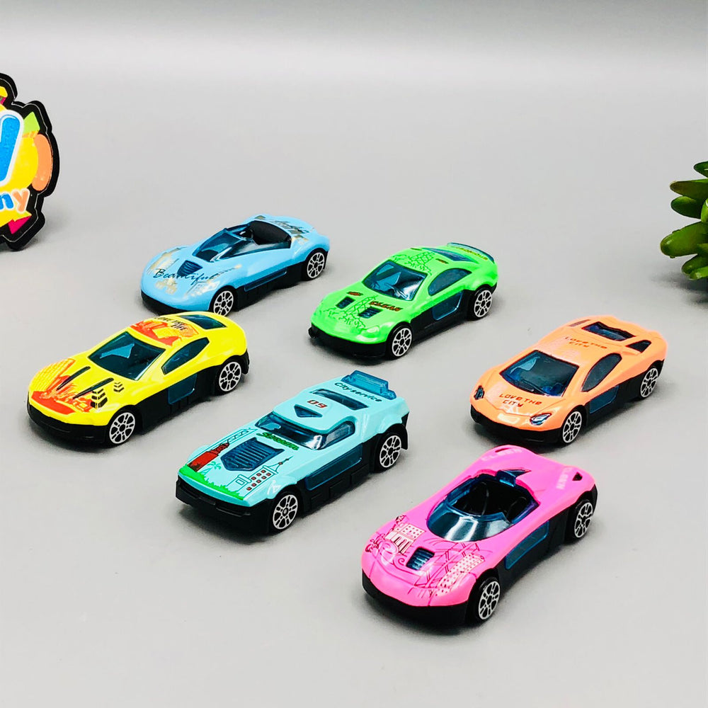 Diecast 300Kmh Inertial Power Cars - 6Pcs