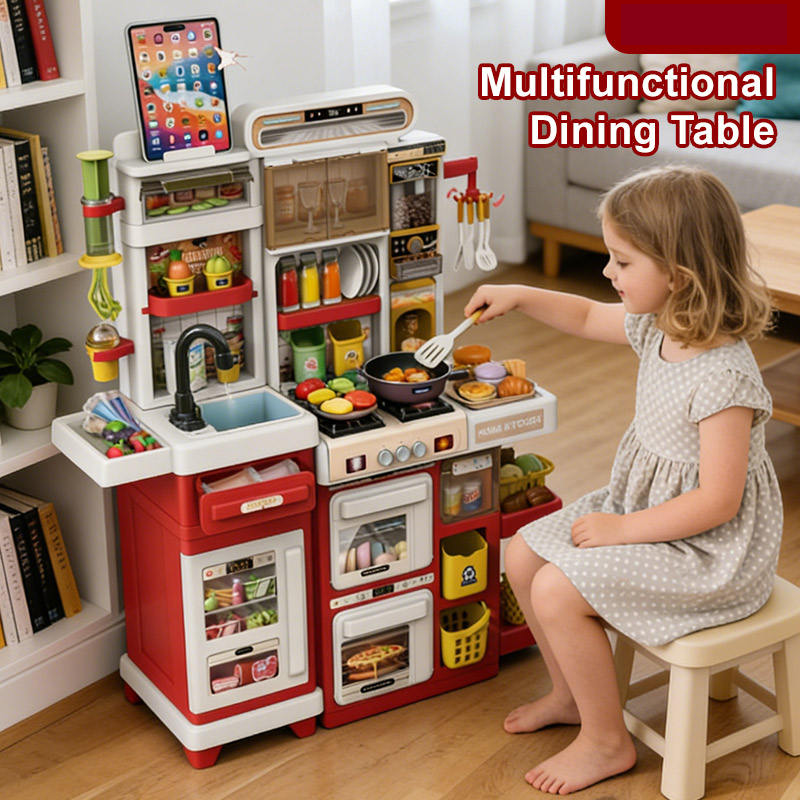 66Pcs Kids Pretend Play Dream Kitchen Set