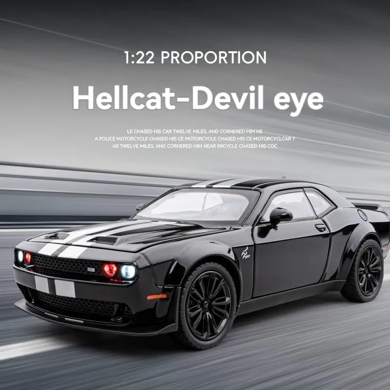 1:22 Diecast Demon Dodge Challenger SRT Model Car