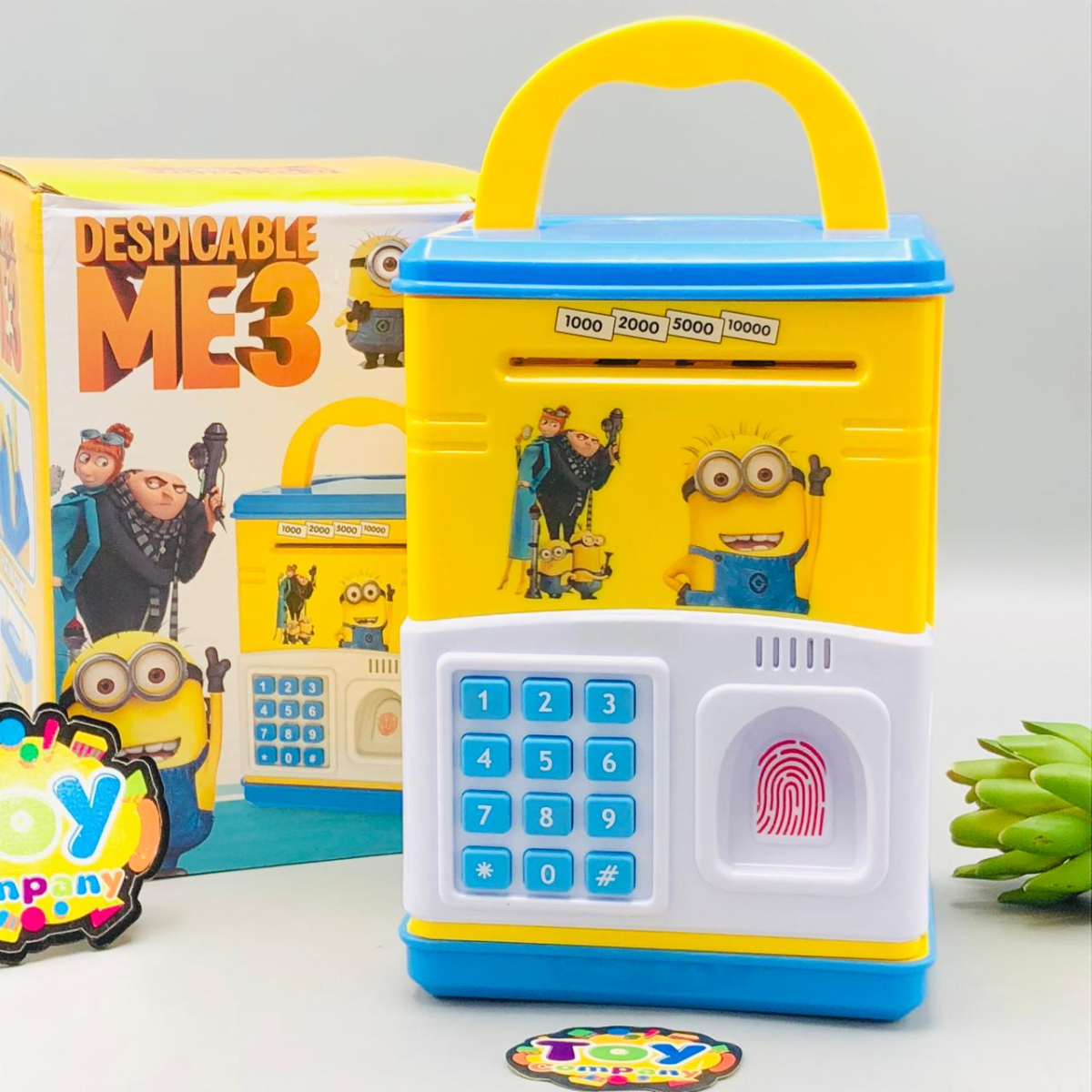 Minions Fingerprint & Password Unlock ATM Machine