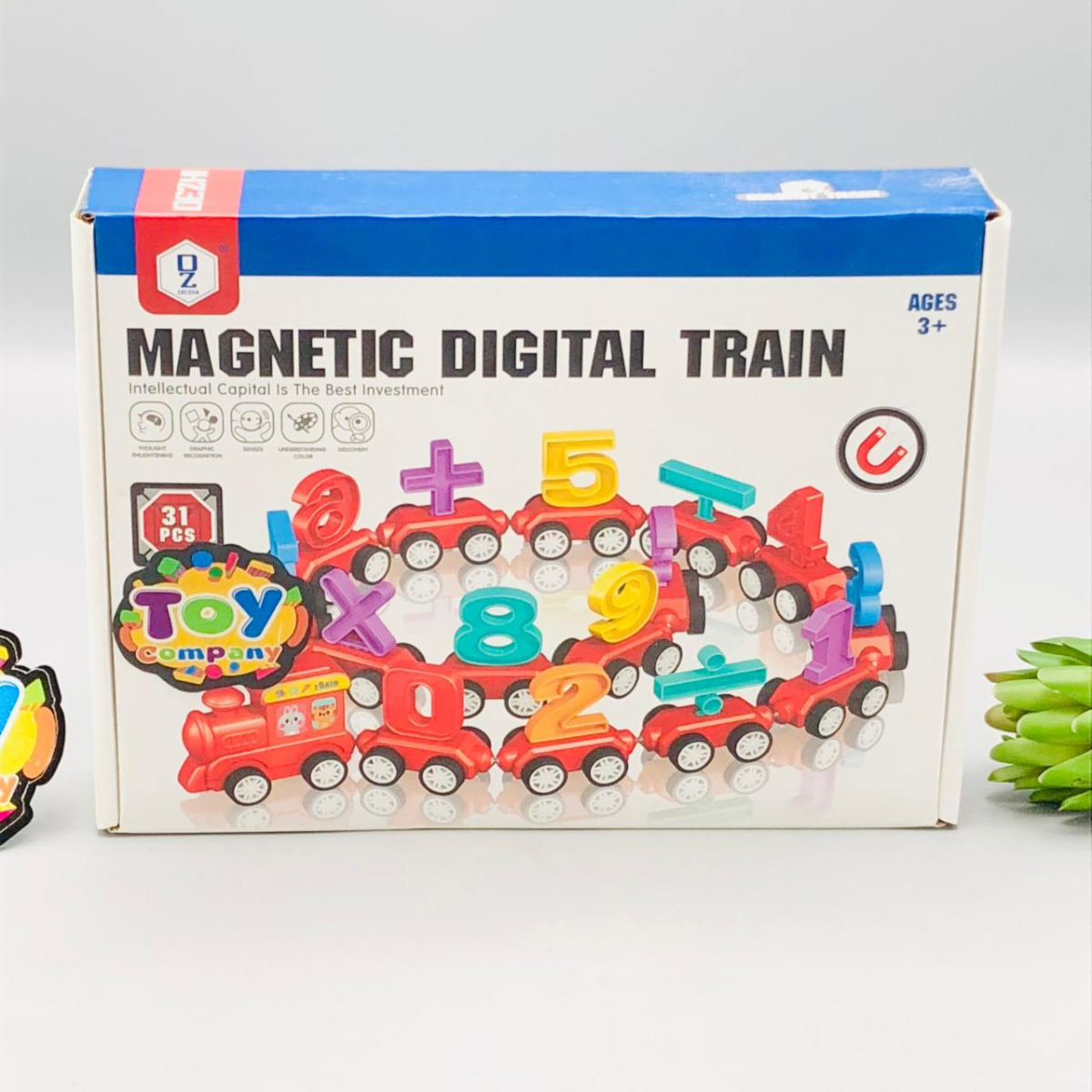 31Pcs Magnetic Number Digital Train