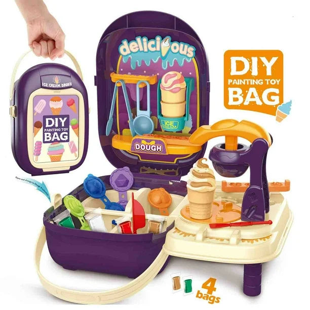 Bowa's Ice-cream Dough Suitcase - DIY Painting Toy Bag