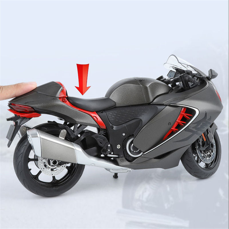 1:9 Diecast Suzuki Hayabusa Model Bike - Black