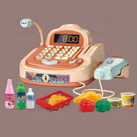 Mini Cash Register with Supermarket Items