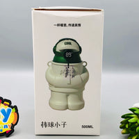 Thumbnail for 500ml Stainless Steel Water Bottle With Silicon Case - Blue
