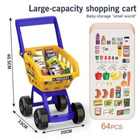 64Pcs Pretend Play Cash Register Super Market Toy