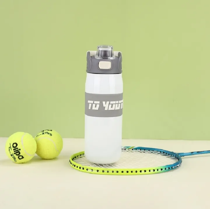 680ml Stainless Steel Sports Expert Water Bottle - White