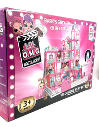 374Pcs L.O.L Villa Doll House Play Set