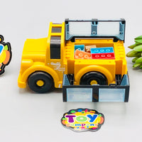 1Pc Kids Inertial Cartoon Blocks Car