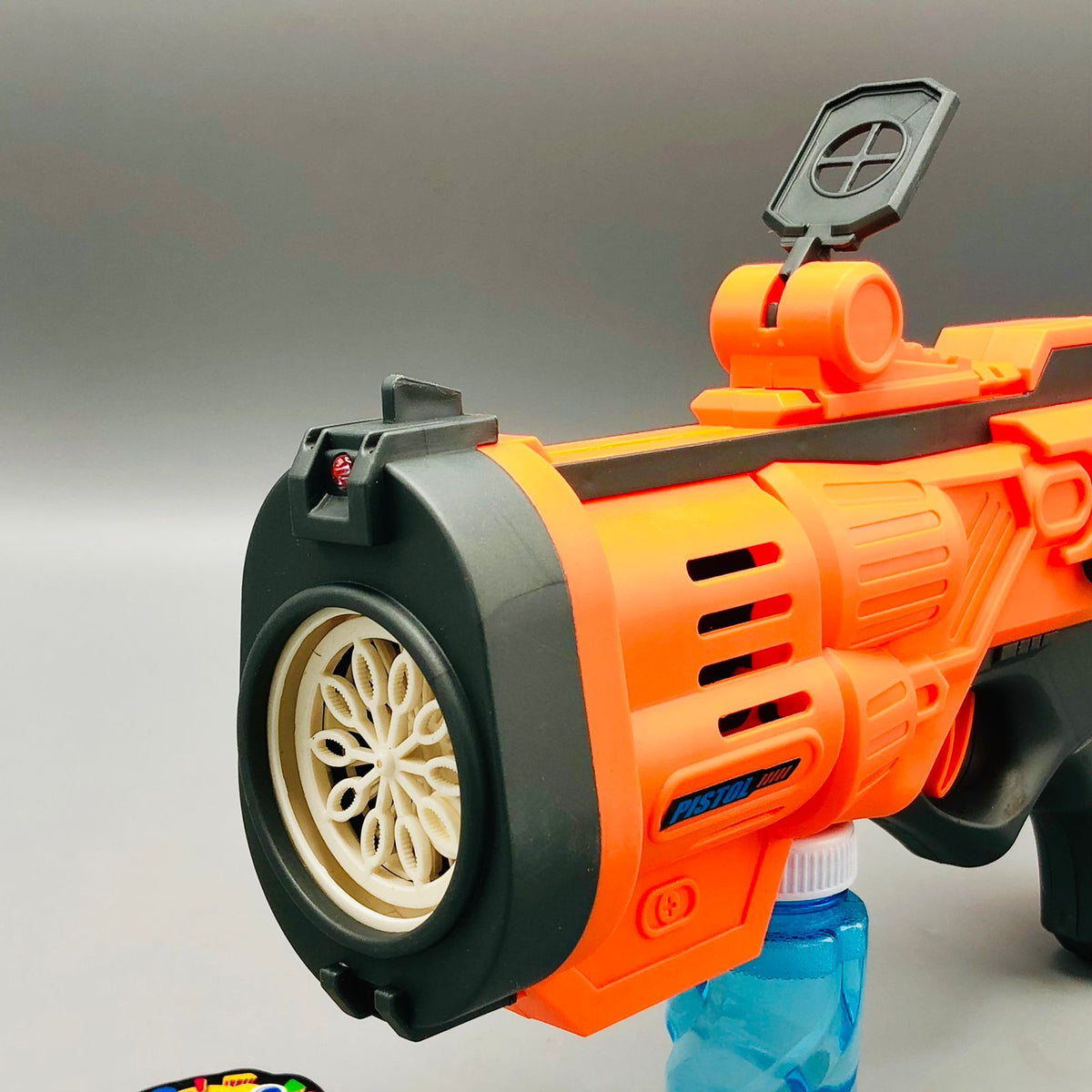 Electric Power-Driven Lighting Bubble Gun