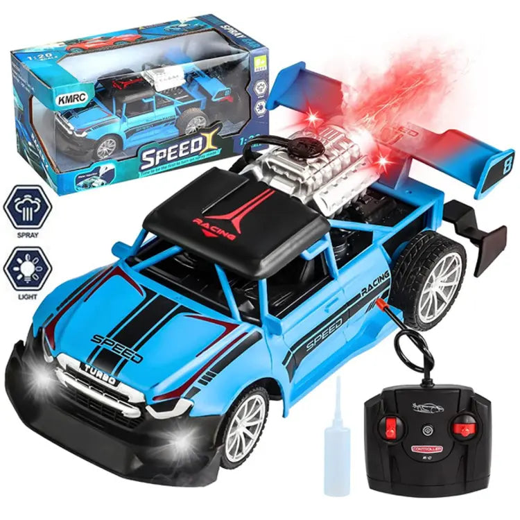 1:20 RC Light & Spray Stunt Turbo Car