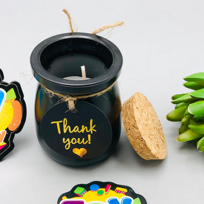 1Pc Home Aroma Scented Candle - Black