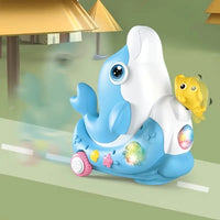 Thumbnail for Electric Cute Ball Blowing Dolphin With Light & Music