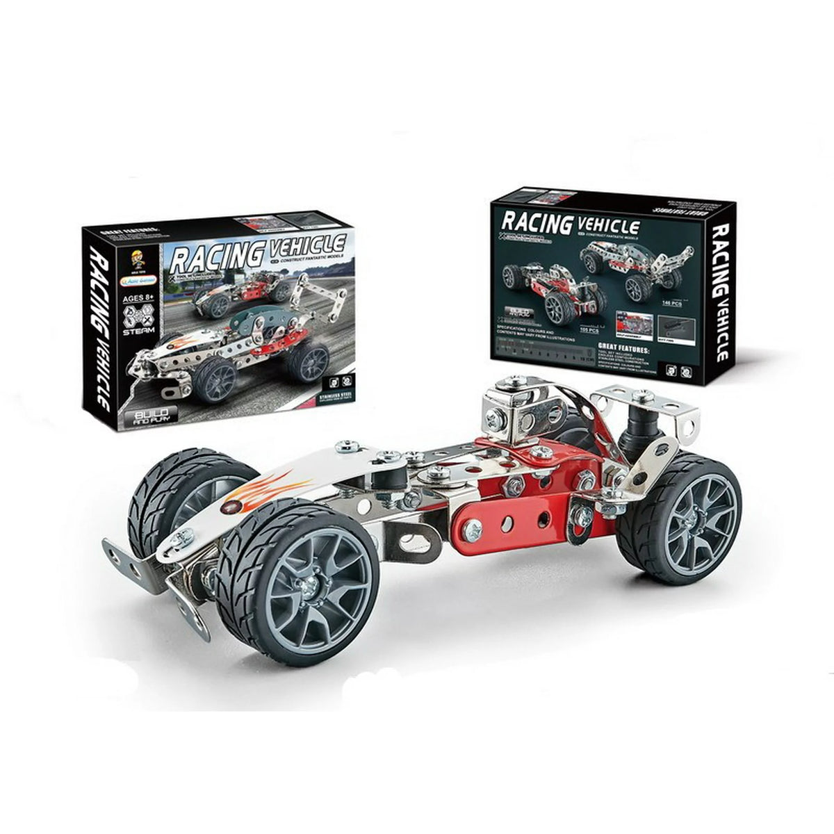 105Pcs DIY Tech Bricks Racing Car