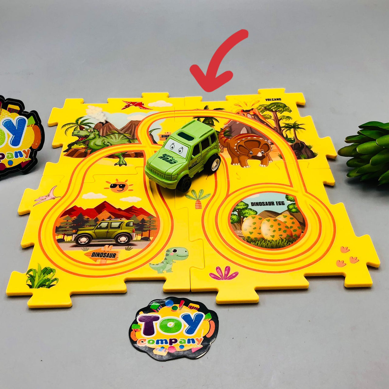 Manual 5Pcs DIY Track Car Puzzle Set - Minor Fault