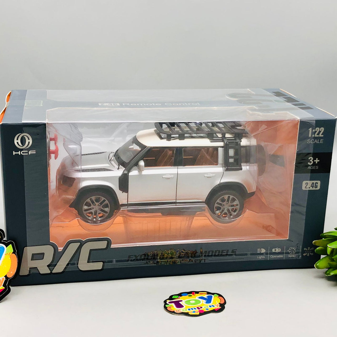 1:22 RC Diecast Land Rover Defender Model Car With Smoke