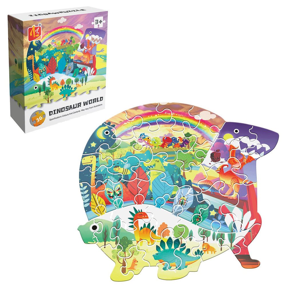 36Pcs Mini Dinosaur World Jigsaw Puzzle Pieces