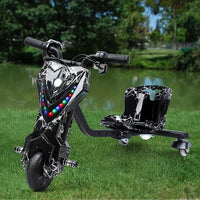 Electric Drifting Scooter With Bluetooth Music & Lights - Black