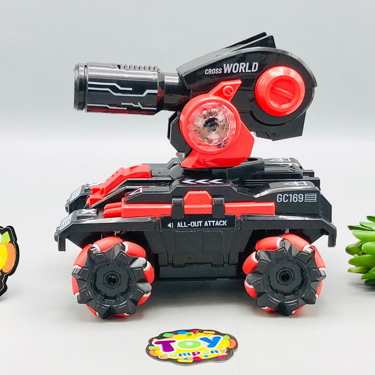 2.4G RC 4x4 Armored Tank With Smoke