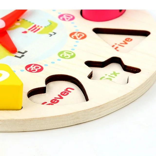 Wooden Montessori Seton Clock Puzzle