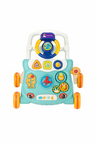 Multi-functional Baby Activity Musical Walker With Light - Green