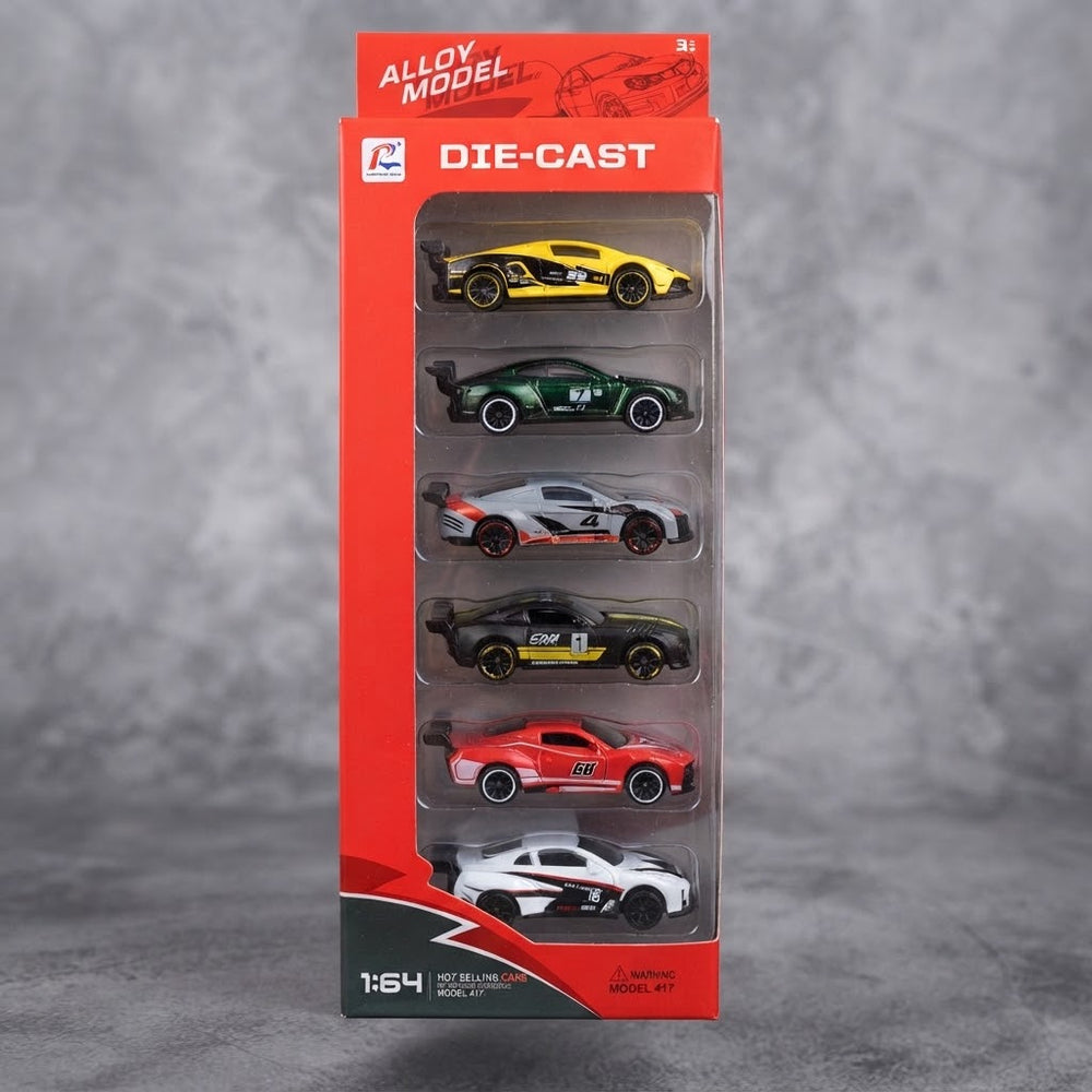 6Pcs Alloy 1:64 Mini Cars Set