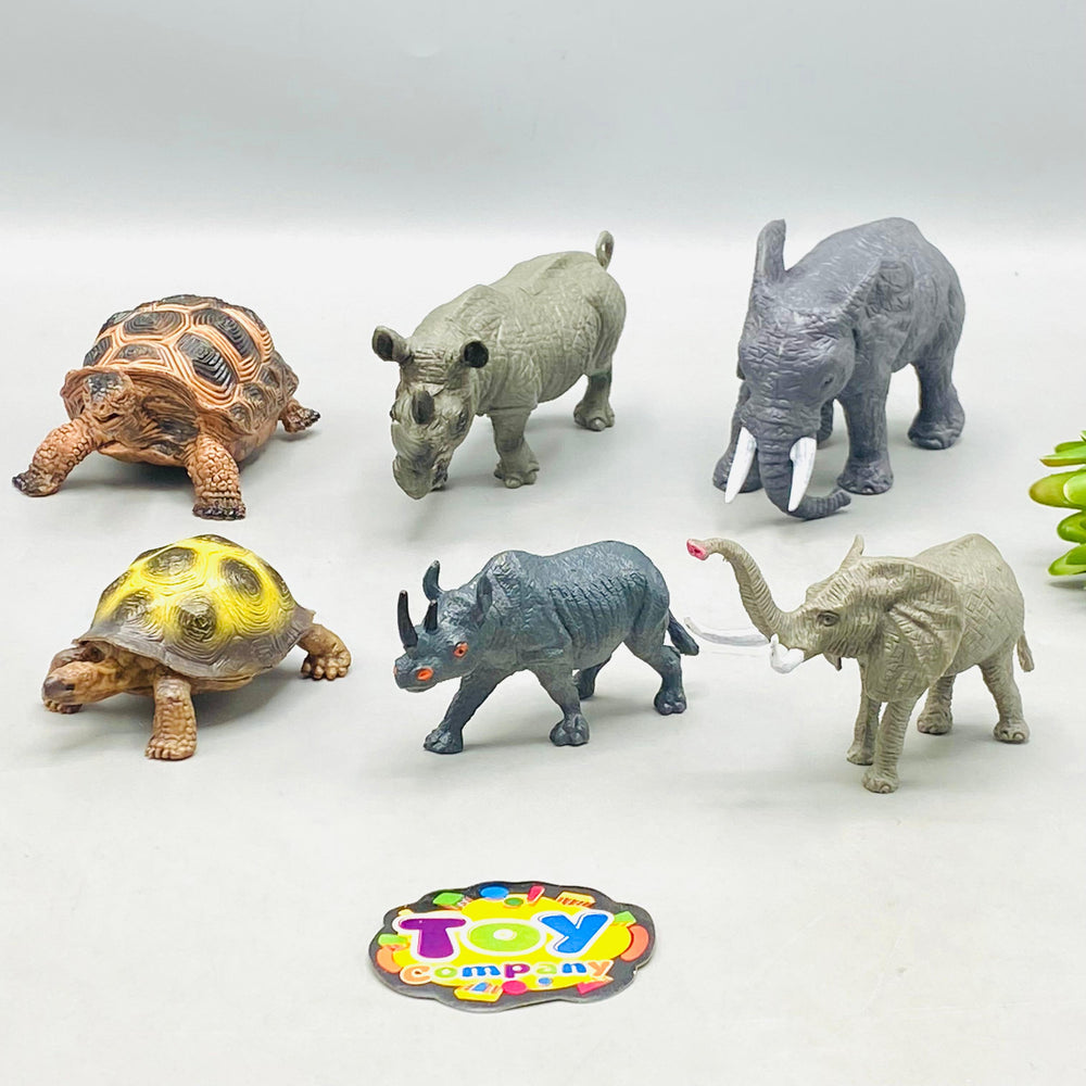 6Pcs Kids Premium Wild Animals
