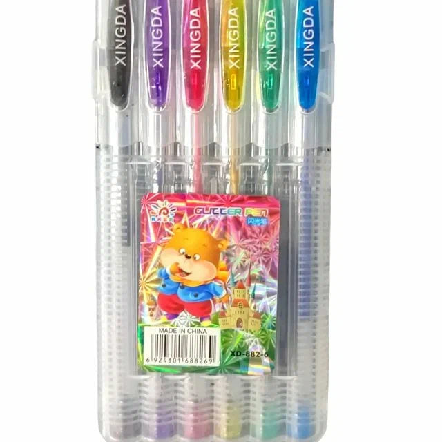 6Pcs Premium Glitter Pens