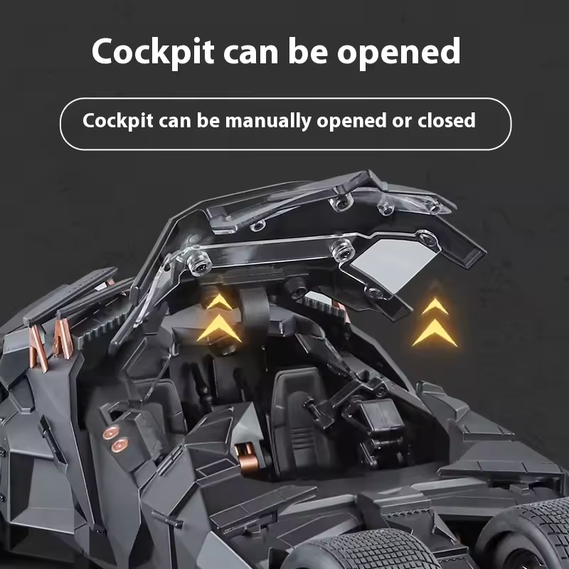1:18 Diecast Batman Model Car With Smoke