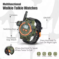 2Pcs Electric Military Walkie Talkie Watch