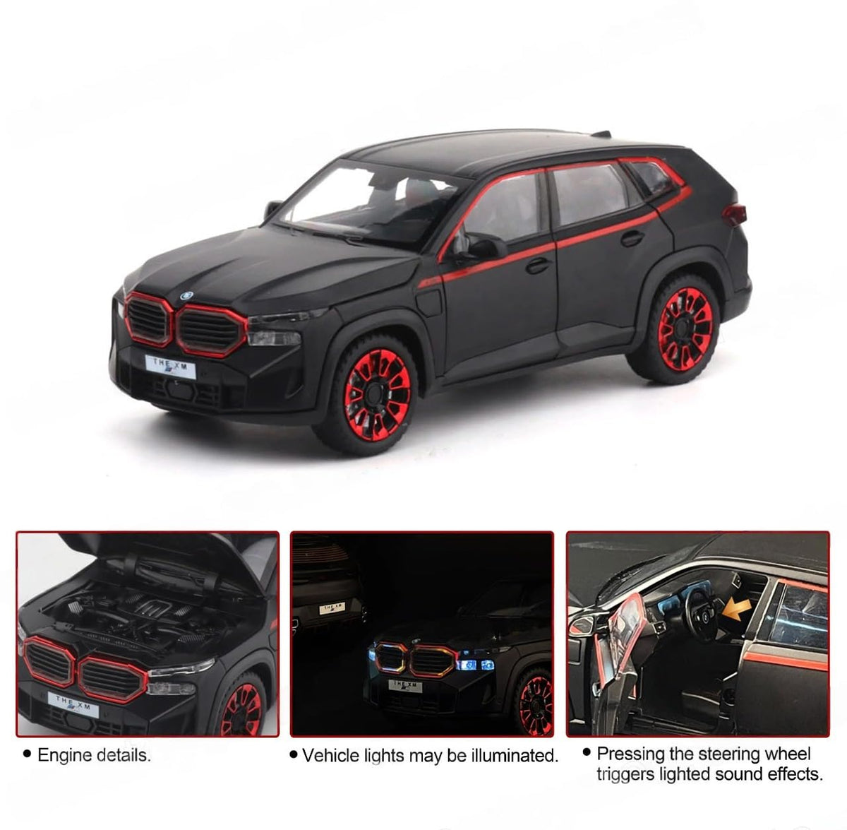 1:24 Diecast BMW XM Latest Model Car With Smoke