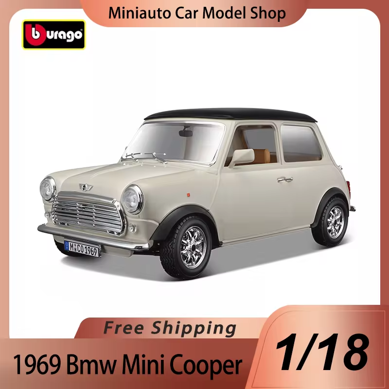 Bburago 1:18 Mini Cooper 1969 Model