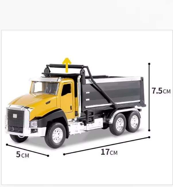 1Pc 1:50 Diecast Engineering Truck - Assortment