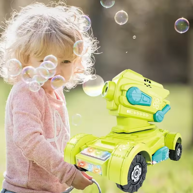 RC Tank Colorful Bubble Machine