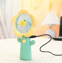 Rechargeable Mini Flower Themed Cooling Fan