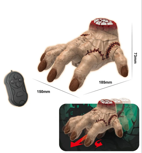 2.4GHz RC Crazy Hand Toy With Light & Sound