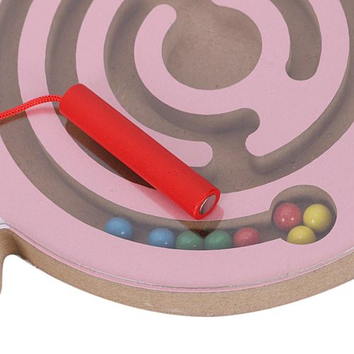 Wooden Magnetic Pen Driving Beads Game