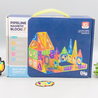 82Pcs Pipeline Magnetic Building Blocks Set
