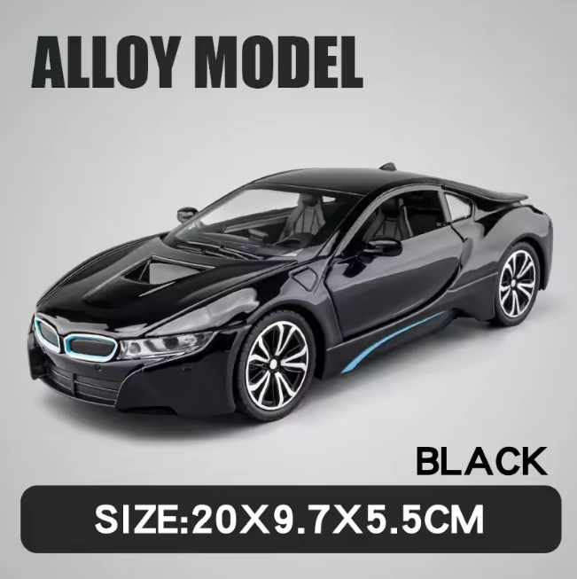 1:22 Diecast BMW i8 Model Car