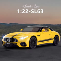 1:22 Diecast Mercedes Benz SL63 Convertible Model Car
