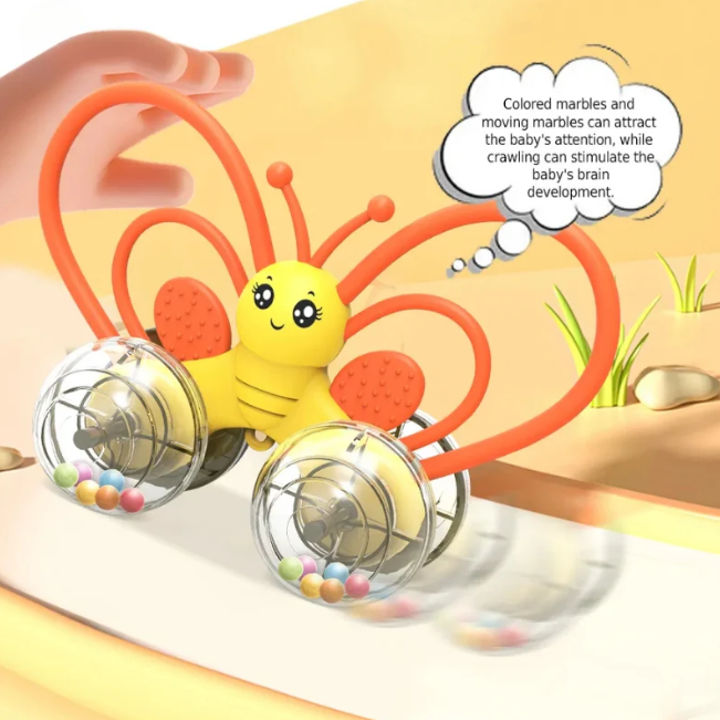 Premium Baby Butterfly Rattle & Teether Toy
