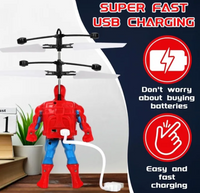Hand Sensor Flying Spiderman Aircraft