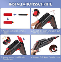 Manual Classic Double-Barrel Soft Bullet Shooting Gun