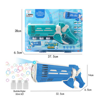12 Holes Automatic Circulation Colorful Bubble Gun With Lights