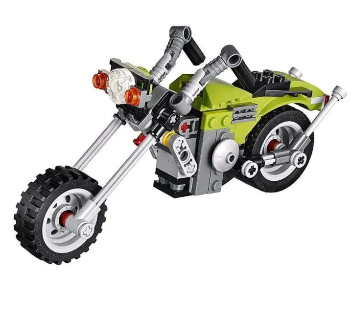 DIY 3in1 Harley Cruiser Lego Bricks Set - 129+Pcs